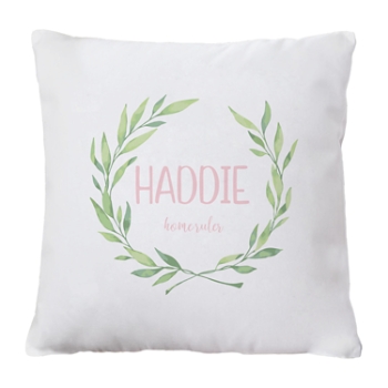 Baby Name Meaning Throw Pillow - Pink