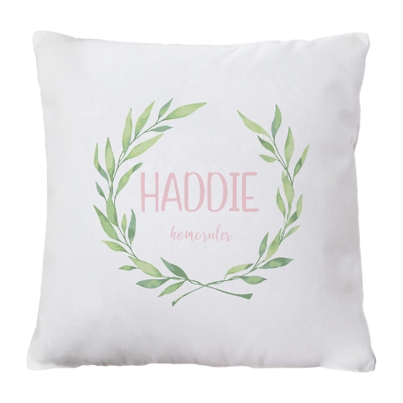 Baby Name Meaning Throw Pillow - Pink