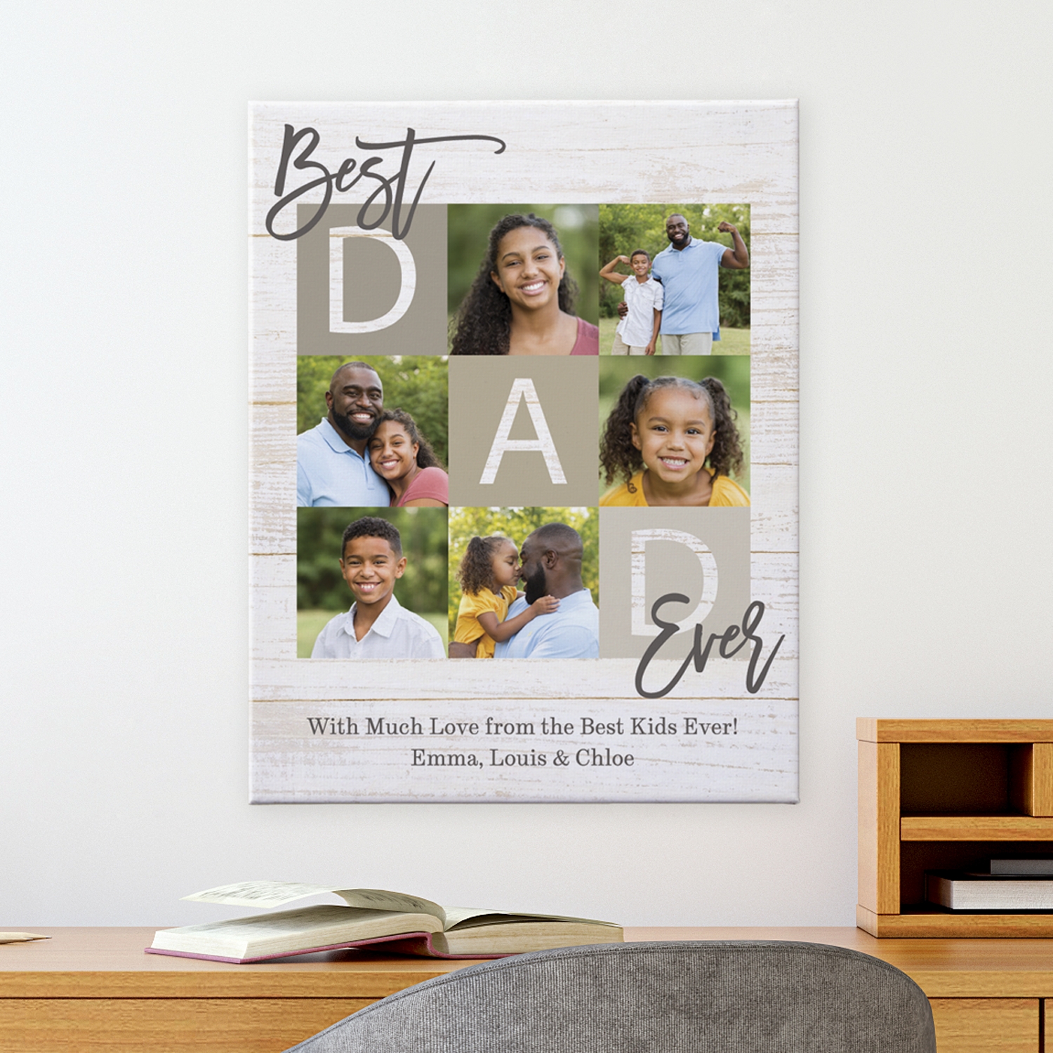 Best Dad Ever Photo Canvas