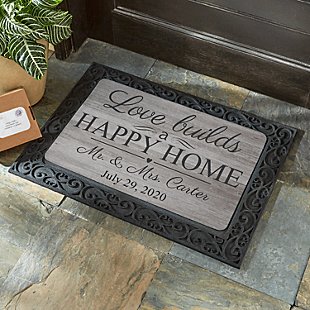 Love Builds a Happy Home Doormat