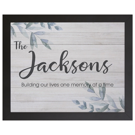 Simple & Elegant Family Name Canvas-Framed-18x24