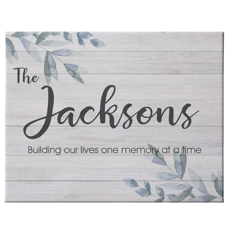 Simple & Elegant Family Name Canvas-Unframed-11x14