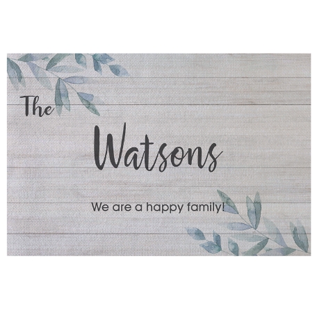 Simple & Elegant Family Name Doormat - 24x36