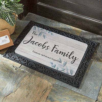 Simple & Elegant Family Name Doormat