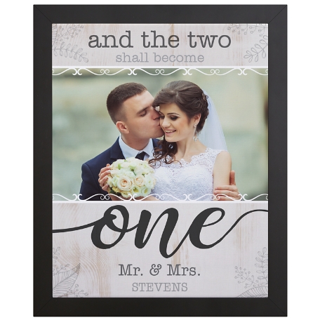 Two Shall Become One Photo Canvas - 18X24 - Framed