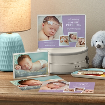 Birth Announcement  Photo Glass Block