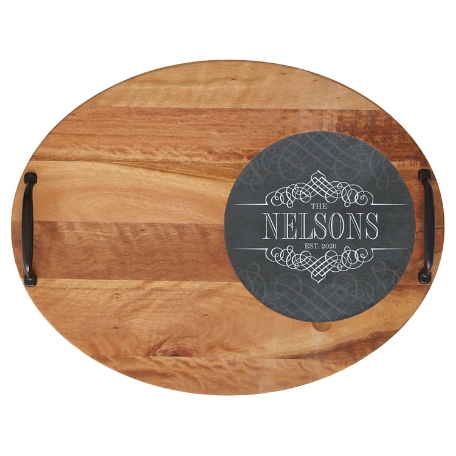 Decorative Name Entertaining Trivet Set-Trivet Only-Gray