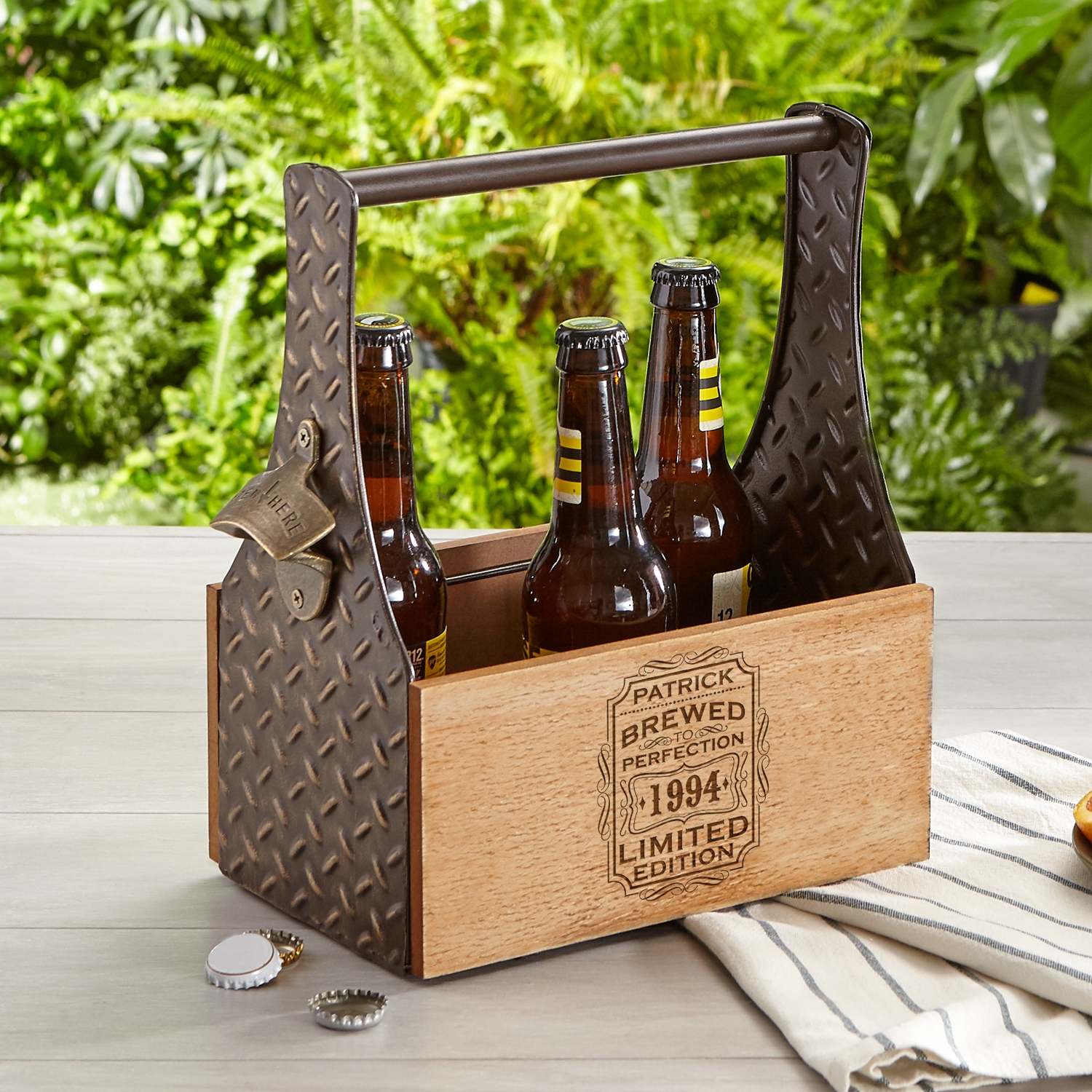 Perfectly Brewed Personalized Beer Carrier