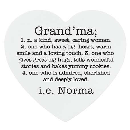 Define Her Wood Heart - Grandma