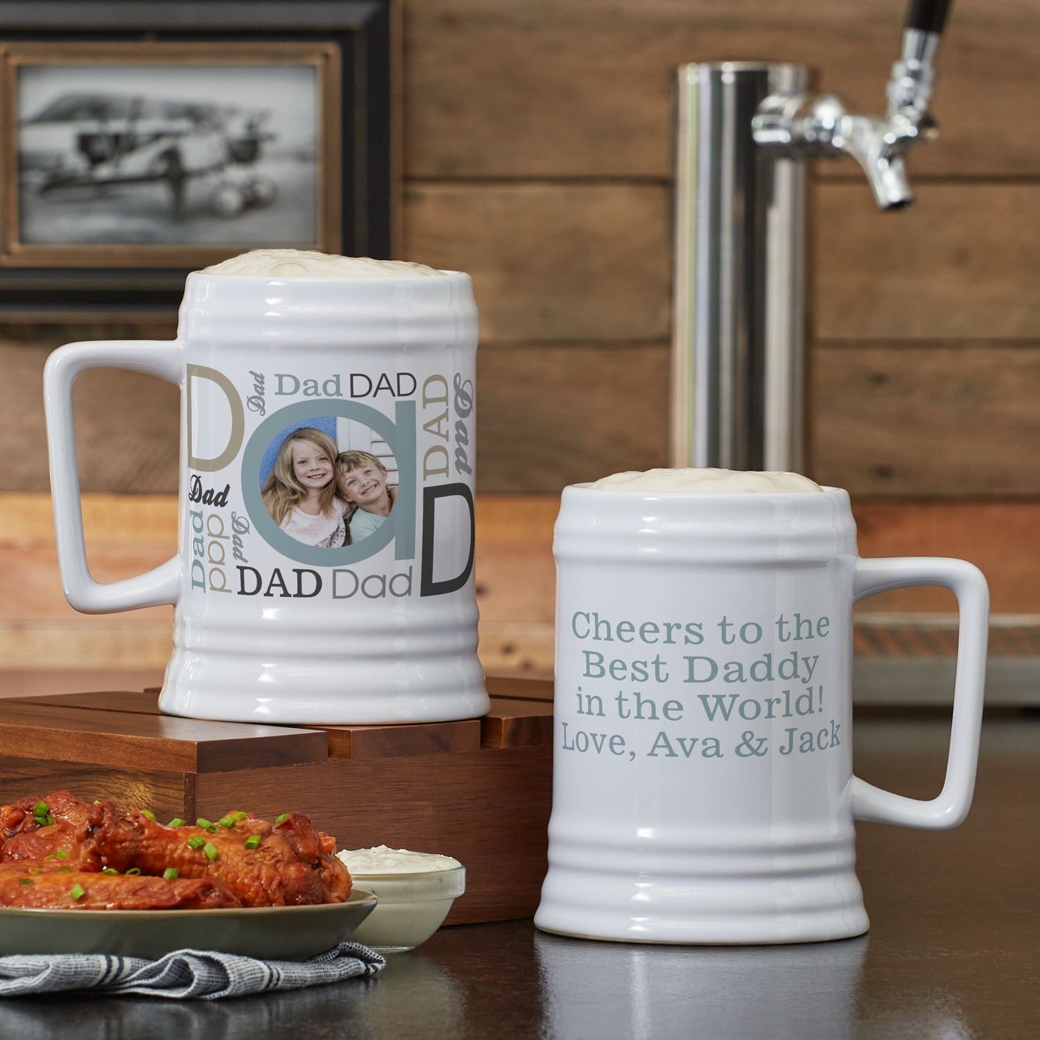 DAD Photo Message Beer Stein