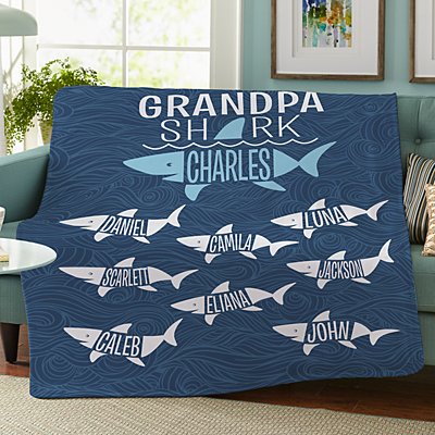 Daddy Shark Plush Blanket