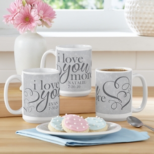 I Love You More Mug Set