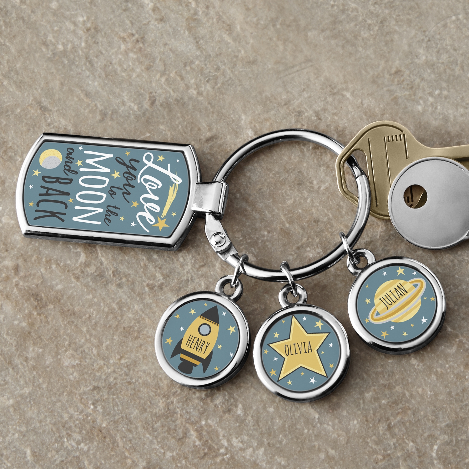 Love You To The Moon Keychain