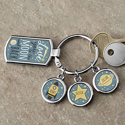 Love You To The Moon Key Chain