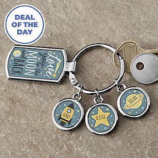 Love You To The Moon Keychain
