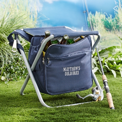 Sit & Sip Backpack Cooler Personalized Portable Chair