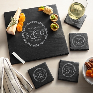 Sophisticated Couple Slate Entertaining 5pc Set