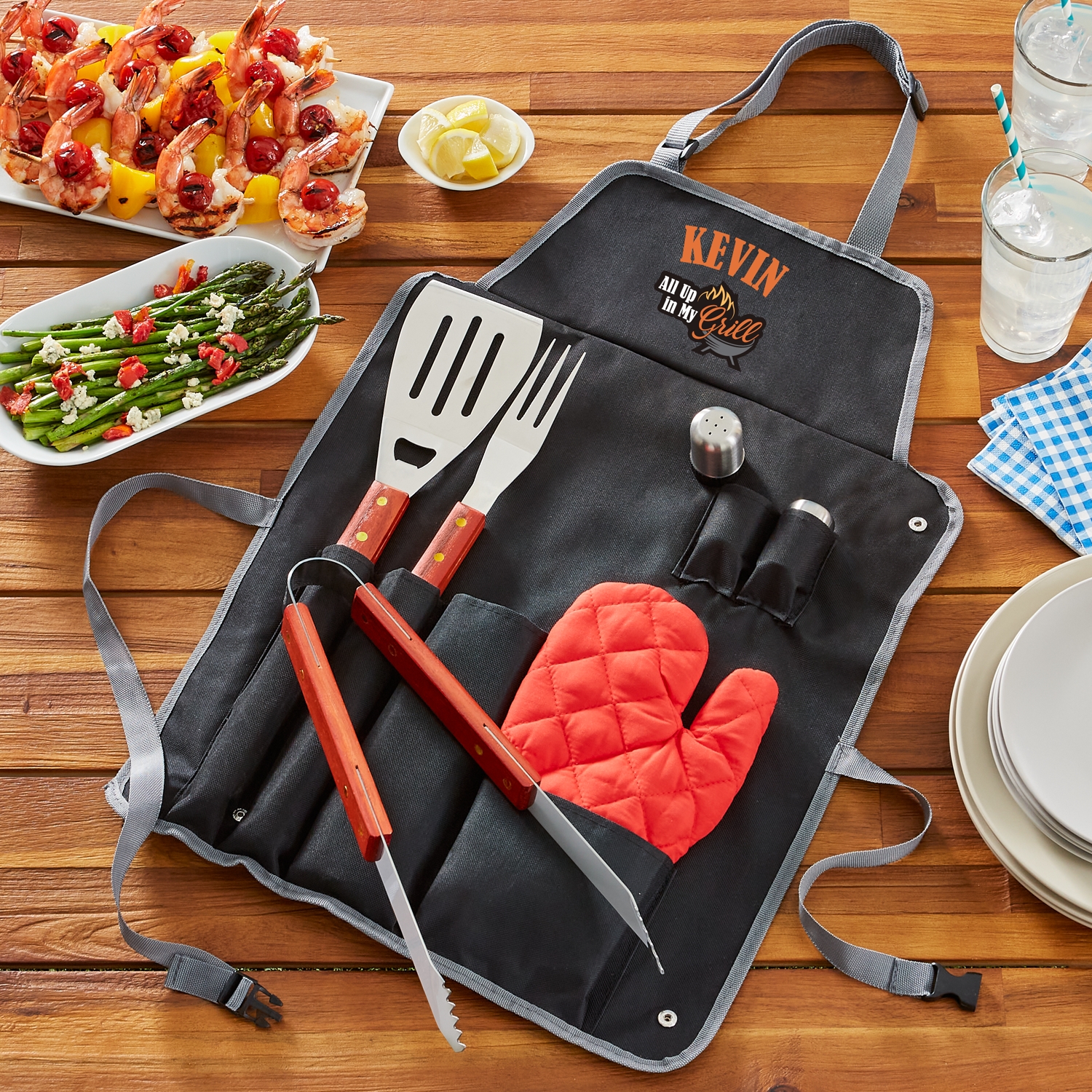 Personalized bbq tool set best sale