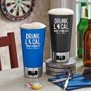 Drink Local Bottle Opening Tumbler