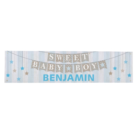 Sweet Baby Banner - Blue-8ft