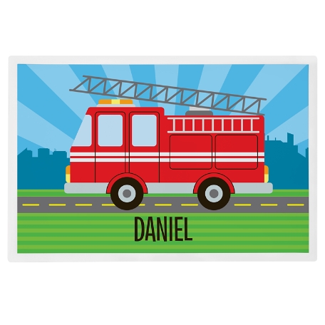 Fun Graphic Placemat - Fire Truck