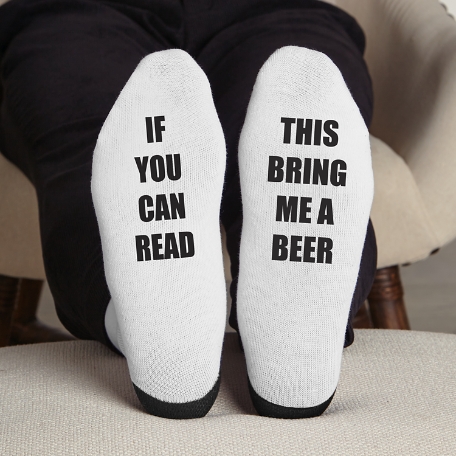 Any Message Socks - White