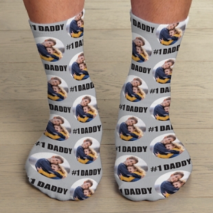  Glohox Custom Photo Socks Faces - Print Your Picture Photo  Personalized Funny Crew Sock with Text Valentines Day Gift for Men :  Clothing, Shoes & Jewelry