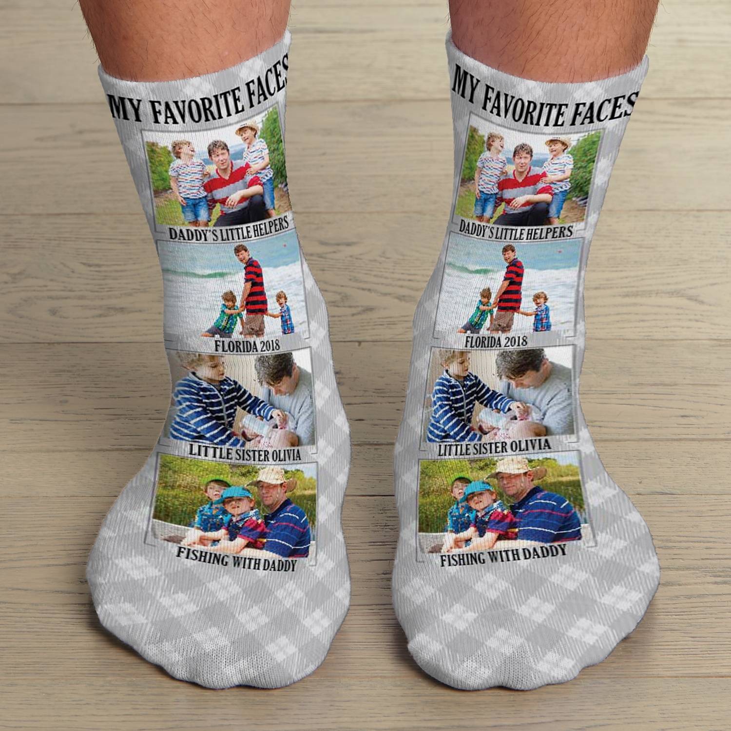 My Favorite Faces Photo Socks