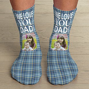 Rad Plaid Photo Socks
