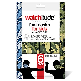 Kids Fun Print 6 Pack Disposable Face Masks