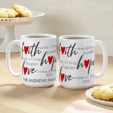 Faith, Hope, Love Mug