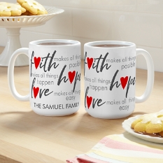 Faith, Hope, Love Mug