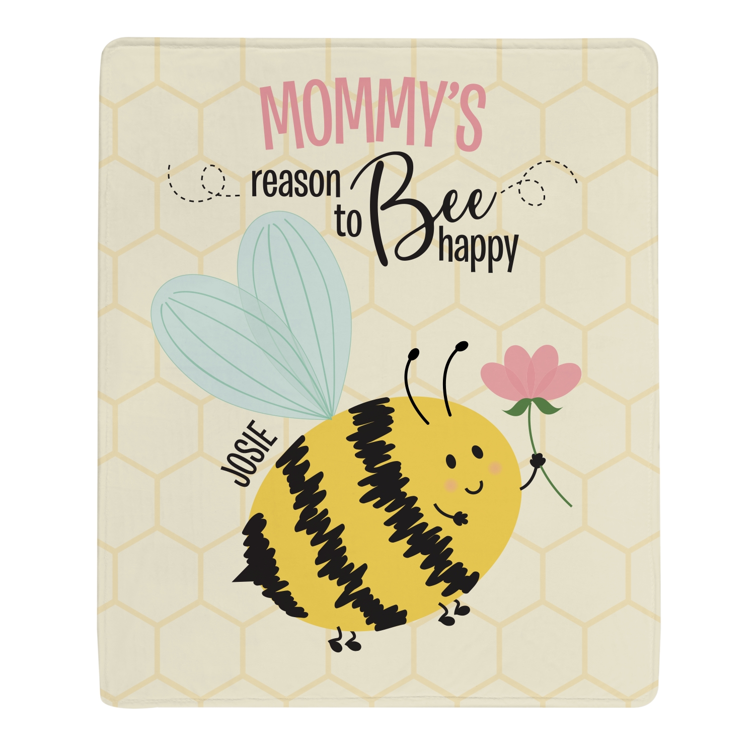 Reasons To Bee Happy Plush Blanket Personal Creations