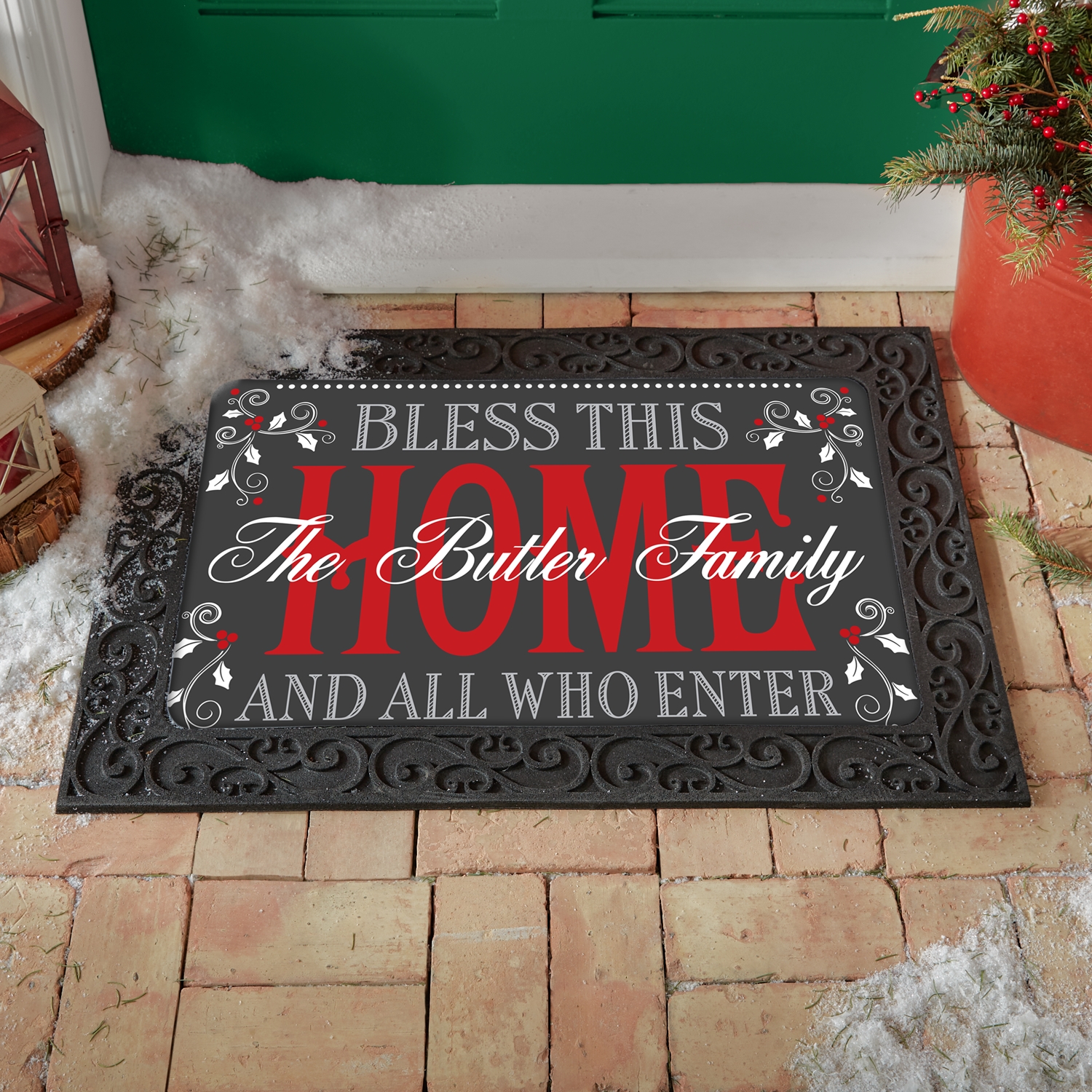 Christmas Bless This Home Doormat