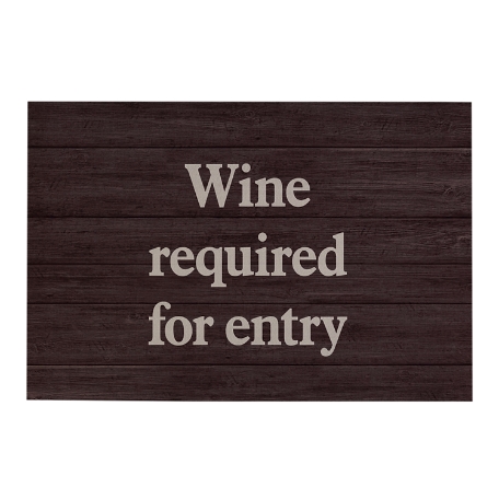 Create Your Own Doormat-24x36- Dark Wood - Serif