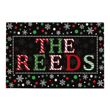 Festive Name Doormat-24x36