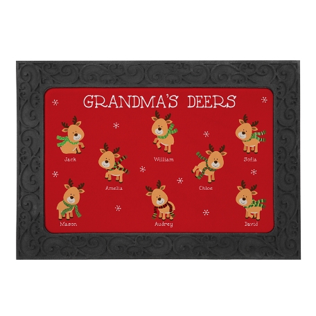 Little Deers Doormat with Holder-17x27