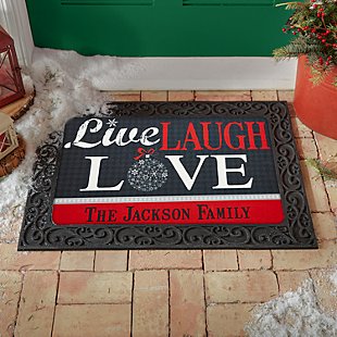 Live, Laugh, Love Holiday Doormat