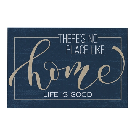 No Place Like Home Doormat-24x36-Navy