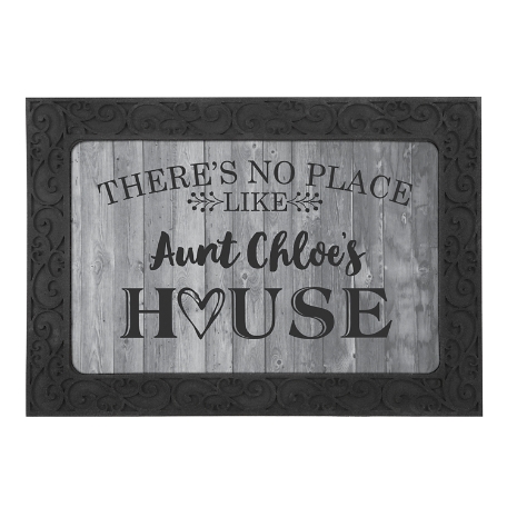 Our Favorite Place Doormat - 17x27 w/ Holder - Gray