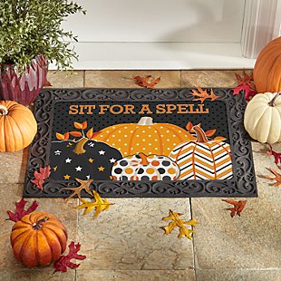 Pattern Pumpkin Doormat
