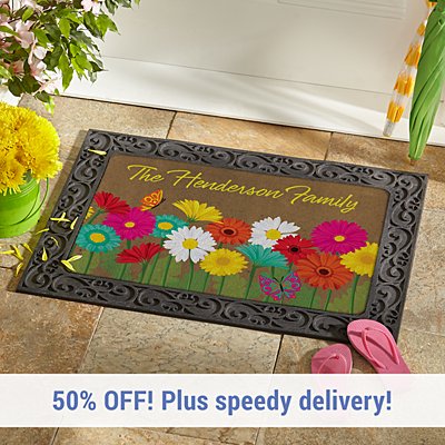 Spring Flowers Doormat