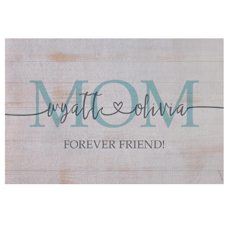Her Love Connects Us Doormat - 24X36 - Teal