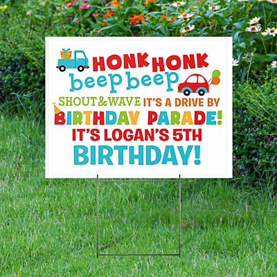 Honk Honk Birthday Yard Sign