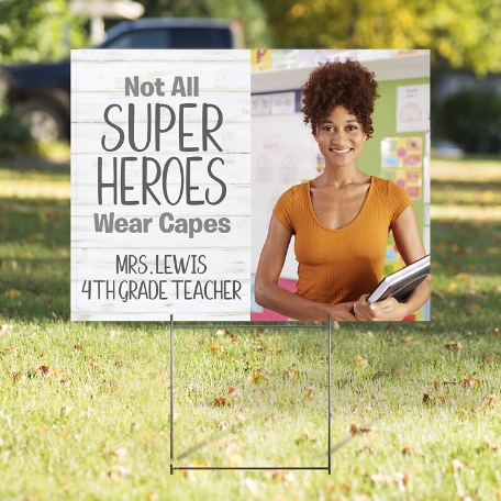 Super Hero Yard Sign