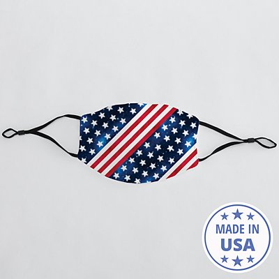 Allover Print Adult Face Mask - Stars and Stripes