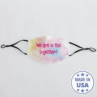 Sophisticated Print Adult Face Mask - Rainbow