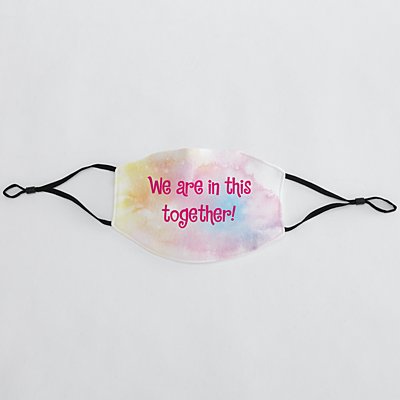 Sophisticated Print Adult Face Mask - Rainbow