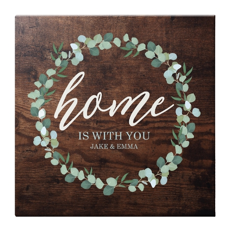 Leafy Home 11x11 Canvas-Unframed