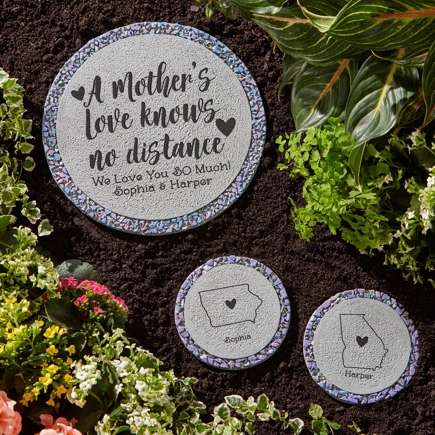 A Mother S Love Knows No Distance Garden Stepping Stone Personal Creations